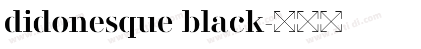 didonesque black字体转换